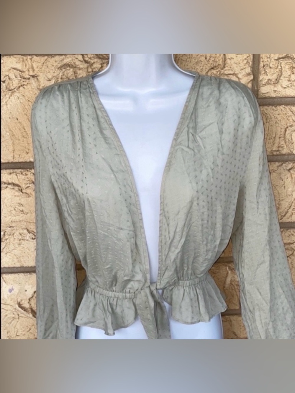Cotton Candy La Top V Cut Front Tie Size Med